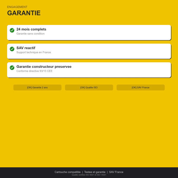 Canon PFI-707Y Cartouche d'encre Jaune Remanu | INK Informatique