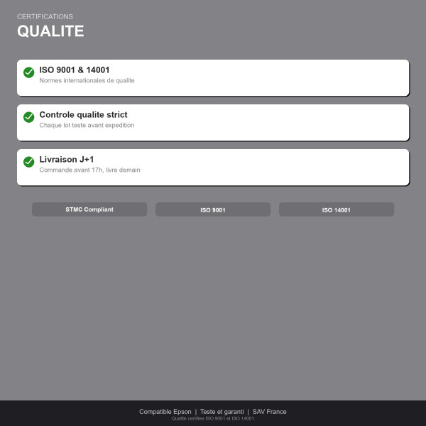Epson 478XL Jet d'Encre Gris Compatible | INK Informatique