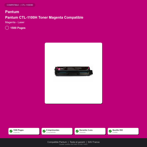 Pantum CTL-1100H Toner Magenta Compatible | INK Informatique