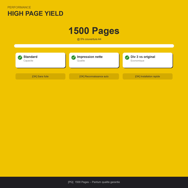 Pantum CTL-1100H Toner Jaune Compatible | INK Informatique