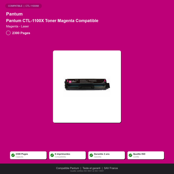 Pantum CTL-1100X Toner Magenta Compatible | INK Informatique