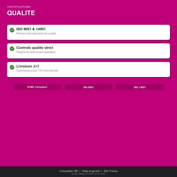 OKI C831 Tambour Magenta Remanufacturé | INK Informatique