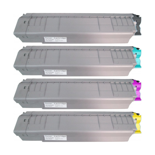 OKI MC861 - Pack 4 Toners Compatibles (Noir, Cyan, Magenta, Jaune)