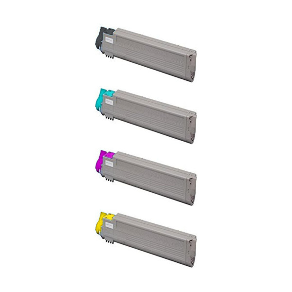 OKI ES5460 - Pack 4 Toners Compatibles (Noir, Cyan, Magenta, Jaune)