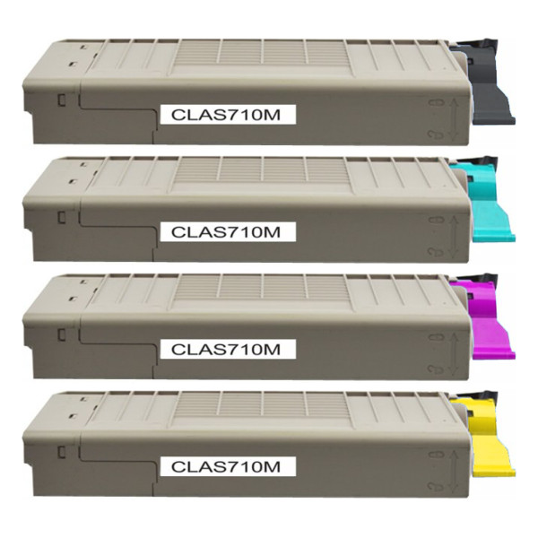 OKI C834 - Pack 4 Toners Compatibles (Noir, Cyan, Magenta, Jaune)