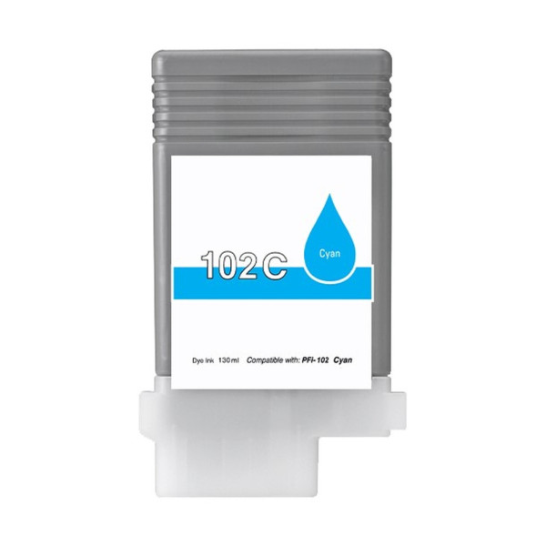 Canon PFI-102C Cartouche d'encre Cyan Remanuf | INK Informatique