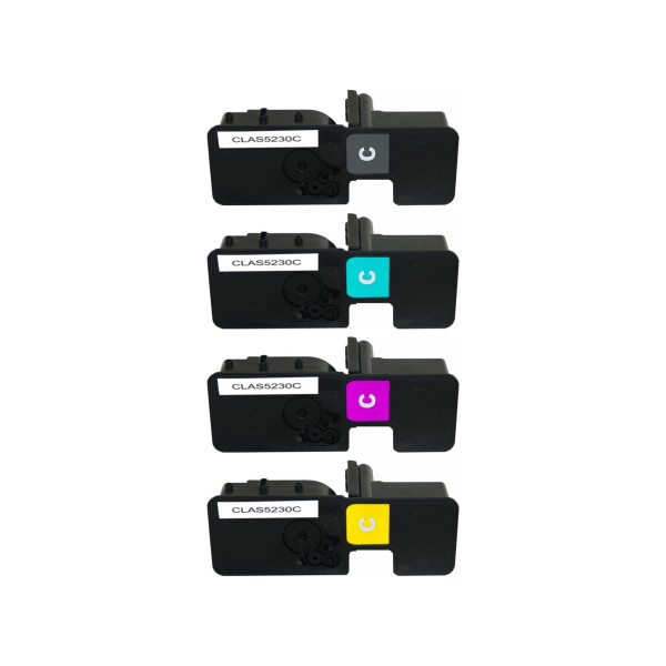 Kyocera TK-5230 Pack 4 Toners Compatibles (Noir, Cyan, Magenta, Jaune)