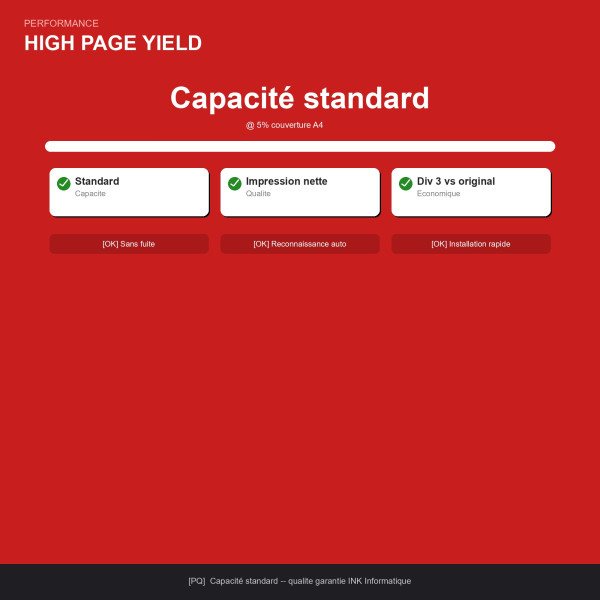 Canon PFI-706R Cartouche d'encre Rouge Remanu | INK Informatique