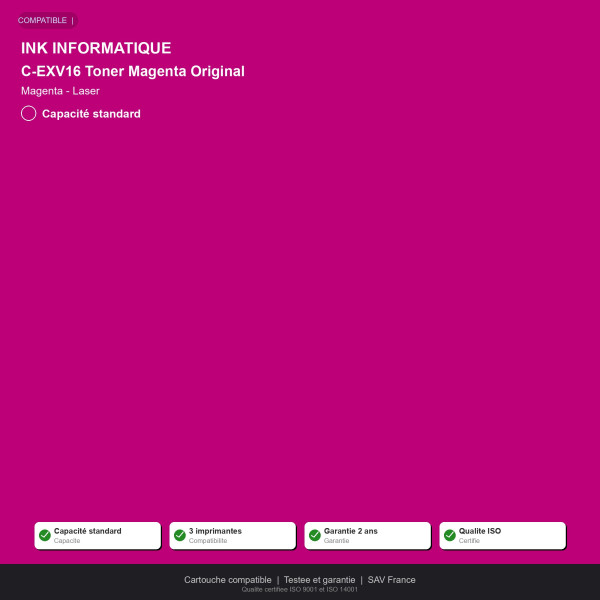 Canon C-EXV16 Toner Magenta Original | INK Informatique