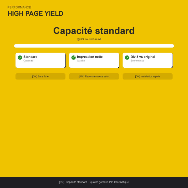 Olivetti B1008 Toner Jaune Compatible | INK Informatique