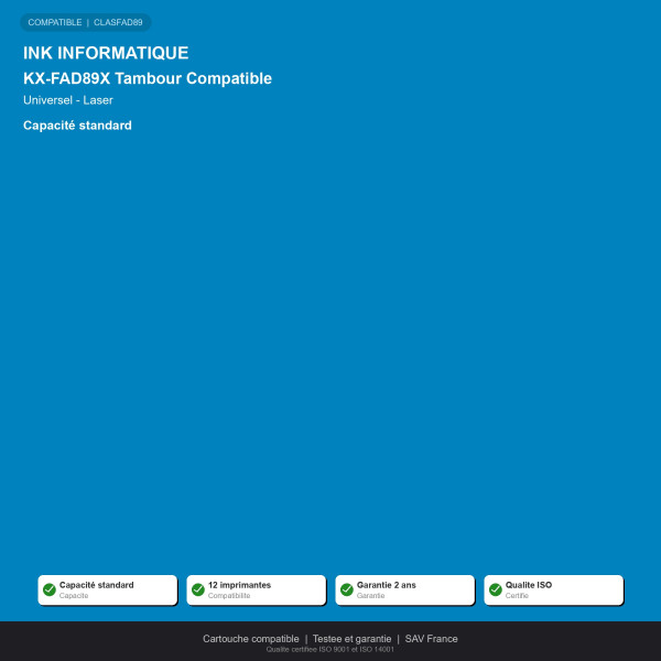 Panasonic KX-FAD89X Tambour Compatible | INK Informatique